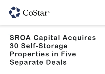 SROA Capital Acquires 30 Self-Storage Properties in Five Separate Deals