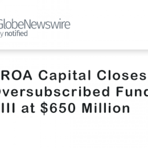 SROA Capital Closes Oversubscribed Fund VIII at $650 Million