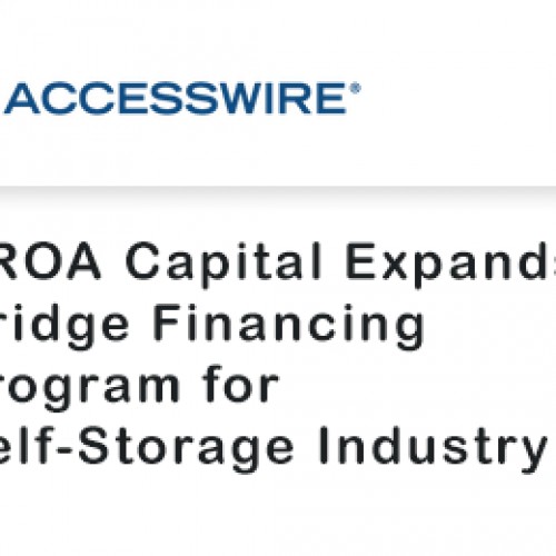 SROA Capital Expands Bridge Financing Program for Self-Storage Industry