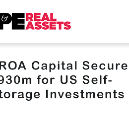 SROA Capital Secures $930m for US Self-Storage Investments