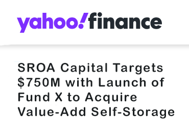 SROA Capital Targets $750M with Launch of Fund X to Acquire Value-Add Self-Storage Assets